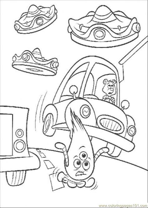 Coloring Pages Running From The Alien (Cartoons > Chicken Little ...