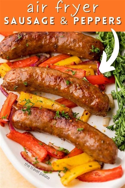 Air Fryer Sausage And Peppers The Travel Palate Stuffed Peppers