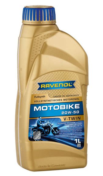 Масло моторное RAVENOL для мотоциклов Motobike V-Twin SAE 20W-50 ...