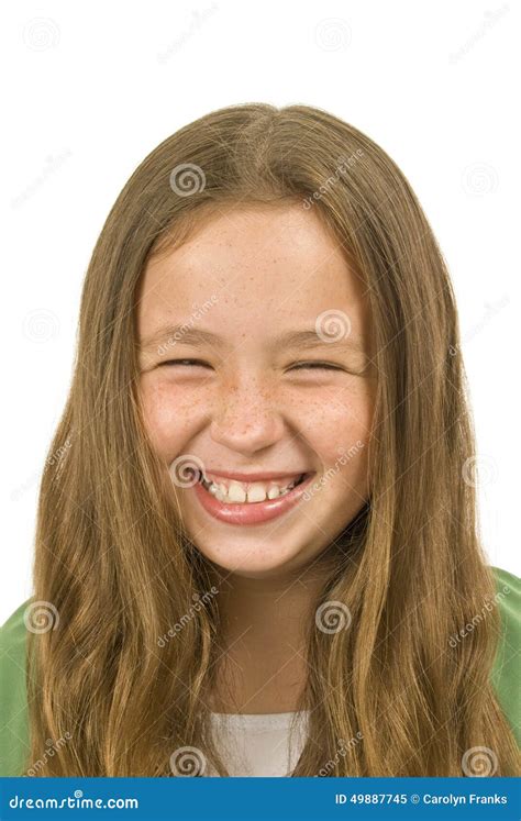 Cute Little Girl Laughing Stock Image Image Of Girl 49887745