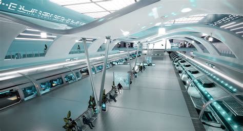 Joakim Engholm - Futuristic Train station