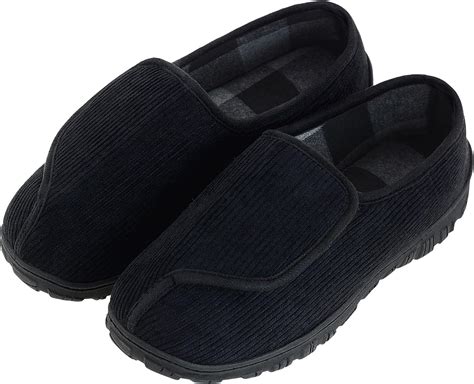 Pantuflas diabéticas de espuma viscoelástica para hombre extra anchas