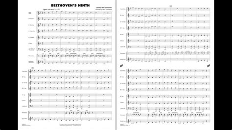 Beethovens Ninth Arranged By Paul Lavender Youtube