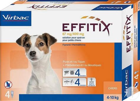 Virbac Effitix Spot On Antiparasitaire Solution Externe Chien 4 10kg