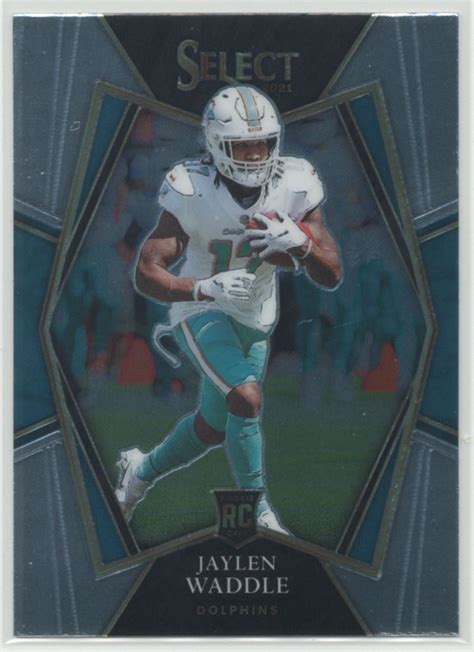 Jaylen Waddle 2021 Panini Select Premier Level RC Rookie 148 Miami