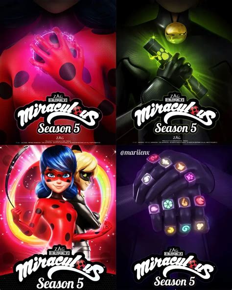 ♡miraculous 🐞🇫🇷 Season 5 ☯️ On Instagram “season 5 Posters I Cant