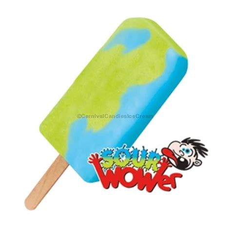 Sour Wower Bar 24 Count Carnival Candies And Ice Cream Inc