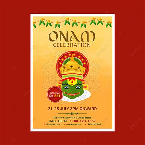 Onam Celebration Psd Template Template Download On Pngtree