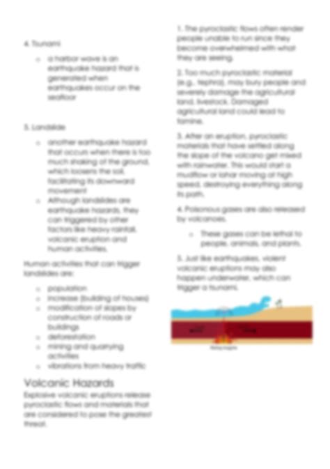 SOLUTION Lesson 1 Geologic Hazards Studypool