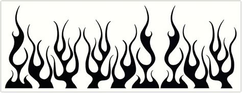 Black Flame Decals