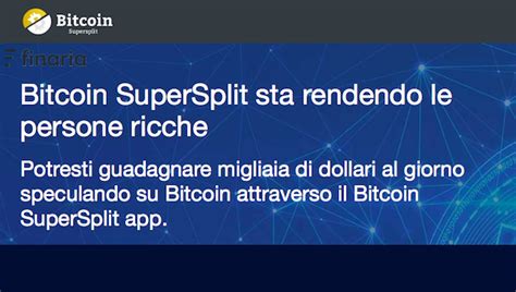 Bitcoin Supersplit Funziona o è solo una Truffa