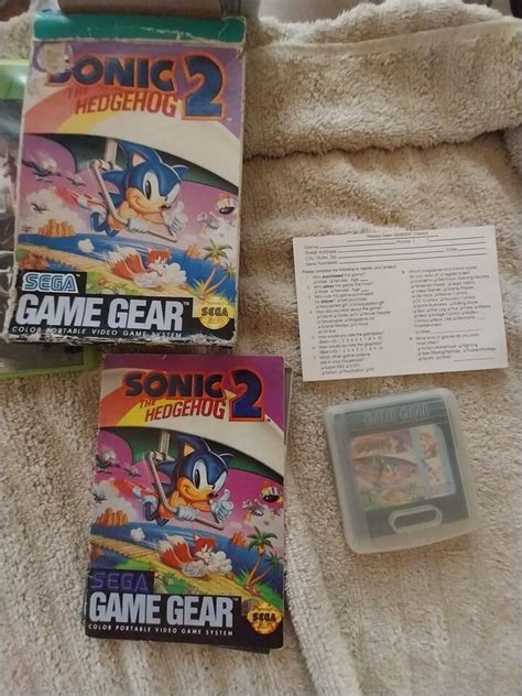 Sonic The Hedgehog 2 Sega Game Gear 1992 Complete Ebay