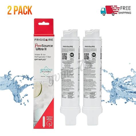 2 Pack Frigidaire Eptwfu01 Puresource Ultra Ii Refrigerator Water