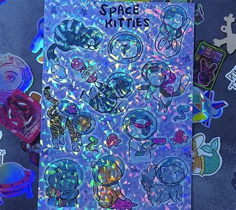 Snapklik 20 Sheets Holographic Printable Sticker Paper 8 5 X 11