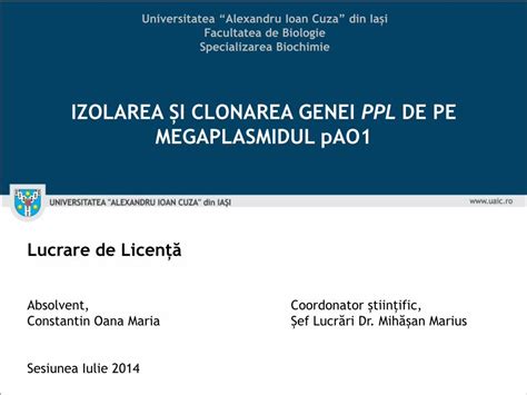 PDF IZOLAREA ȘI CLONAREA GENEI PPL DE PE marius mihasan teaching