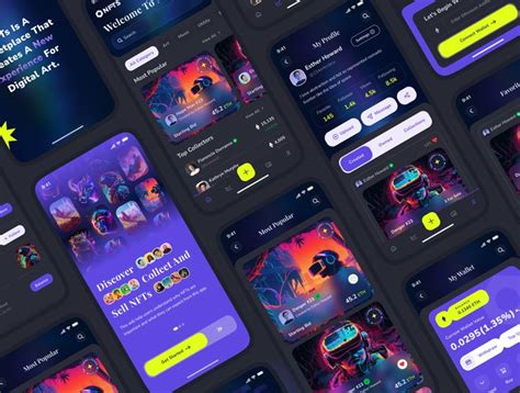 Nfts App Ui Kit In App Ui Ecommerce App Ui Kit