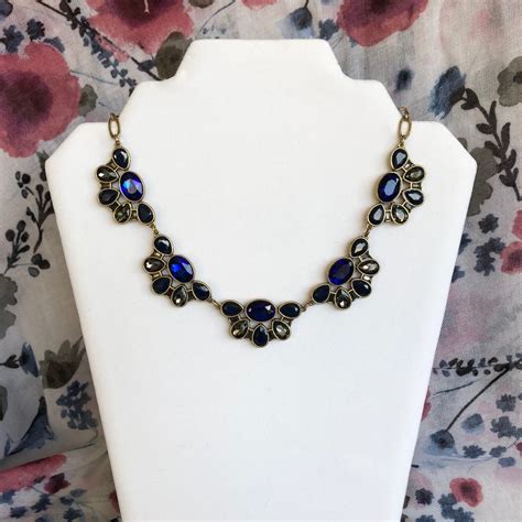 J Crew Vintage Necklace Gem