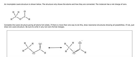 Solved An Incomplete Lewis Structure Is Shown Below The Chegg