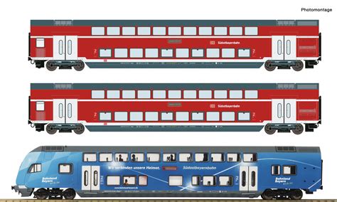 Memoba Produktdetail Roco Ro Tlg Set Doppelstockwagen