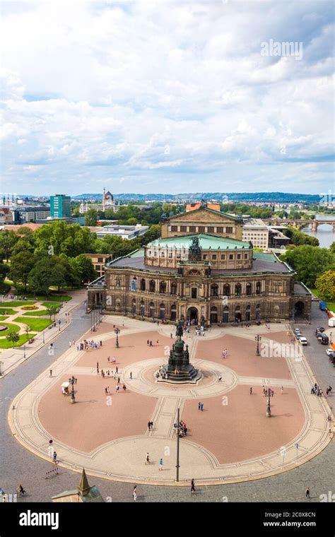 Semper Opera House In Dresden Stock Photo Alamy