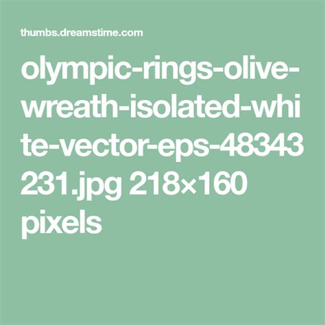 Olympic Rings Olympics Olive Wreath