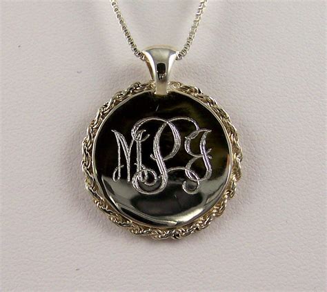 Sterling Silver Monogrammed Necklace