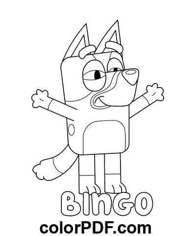 Bluey Bingo Coloriages Et Livres En Pdf