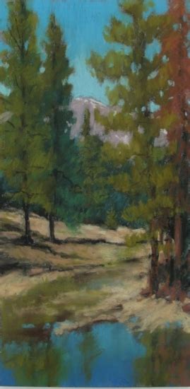 Pastel Artists International: Original Pastel Landscape Painting "Mountain Spring" by Colorado ...