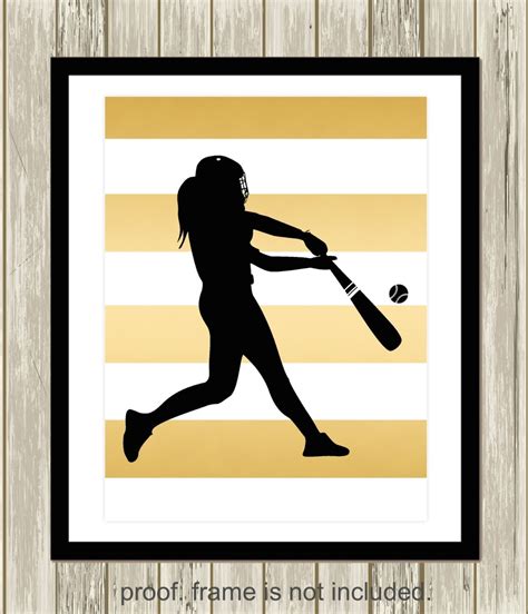 Girls Sports Art Softball Girls Art Softball Pitcher - Etsy