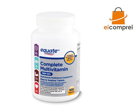 Eicomprei Equate® Multivitamin Complete Men 50 Zinc 100 Tablets Eua