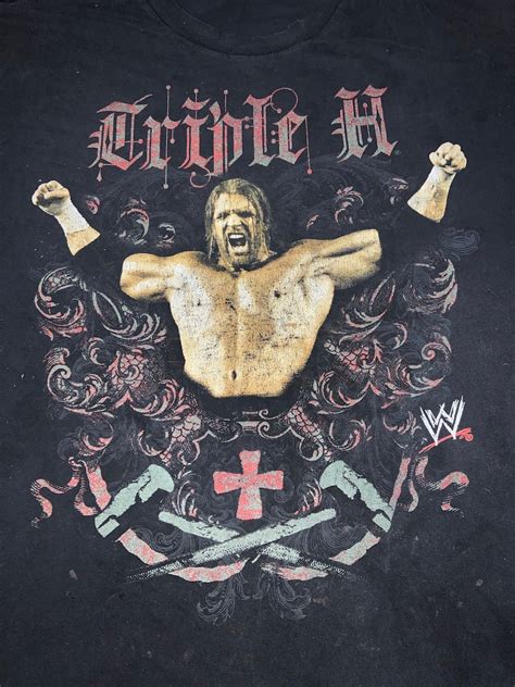 Vintage Triple H Wcw Wwf T Shirt Xl Etsy