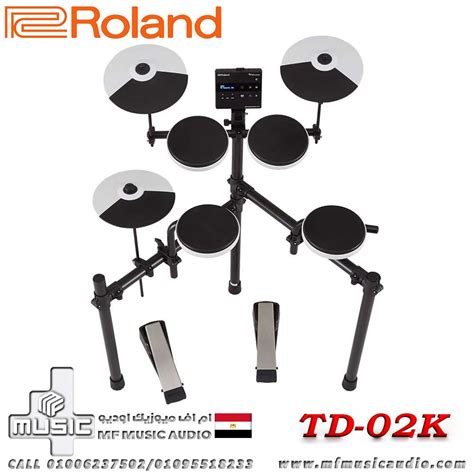 رولاند اليكتريك درامز Roland Td 02k V Drums Electronic Drum Kit ام اف