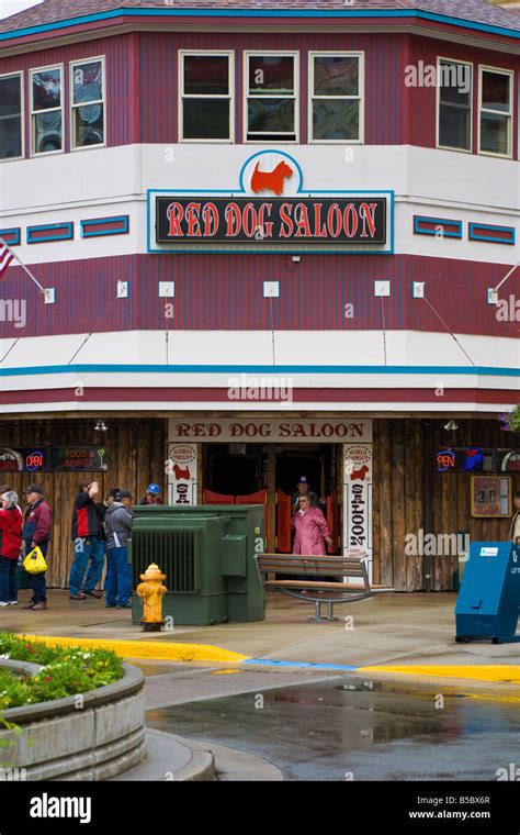 Famous Red Dog Saloon Near Cruise Port In Juneau Alaska Stock Photo