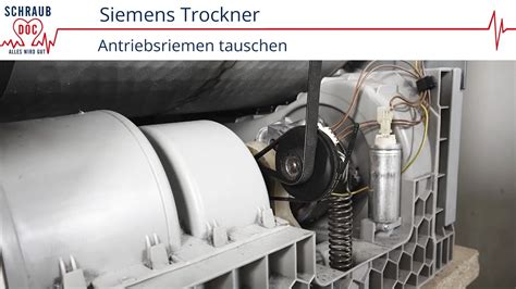 Siemens Trockner Macht Komische Ger Usche Und Trommelt Antriebsriemen