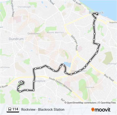 114 Route Schedules Stops And Maps Rockview‎→blackrock Station Updated