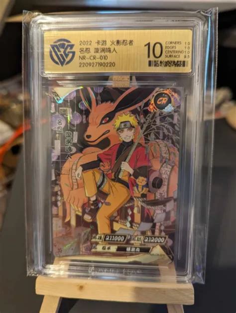 CARTE GRADÉE NARUTO Kayou Naruto NR CR 010 graded 10 CCG EUR 80 00