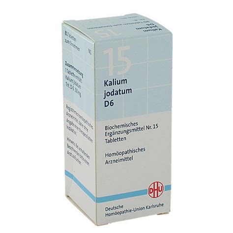 DHU 15 Kalium Jodatum D6 Confezione Da 80 Compresse Erbofarma Farmaci