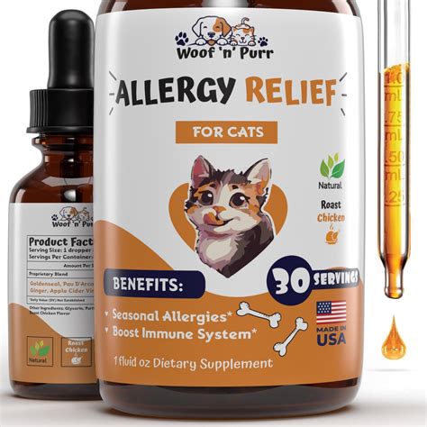 Amazon.com : Natural Allergy Relief for Cats - Supports Allergy & Itch