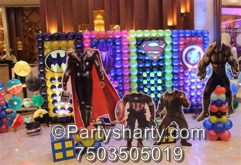 Avengers Theme Birthday Party Decoration Ideas in Delhi, Gurgaon, Noida