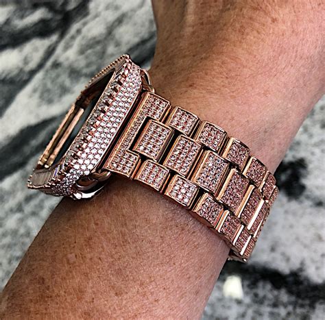 High End All Lab Diamond Apple Watch Band And Or Lab Diamond Etsy