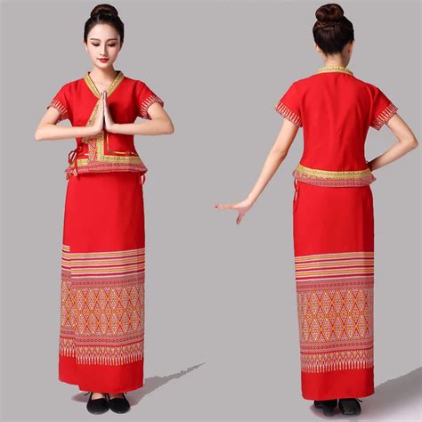 Summer Thailand women clothing Thailand traditional wear Summer women ...