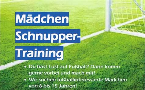 M Dchen Schnupper Training Vfb Schuby