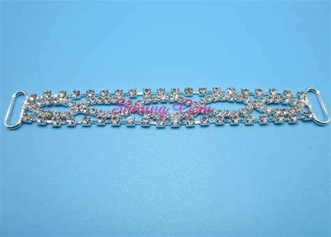Decorative Buckles Rhinestone Bikini Connectors Metal Chain Bcs Shining Gem