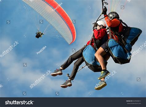 paragliding flight wing images stock  vectors