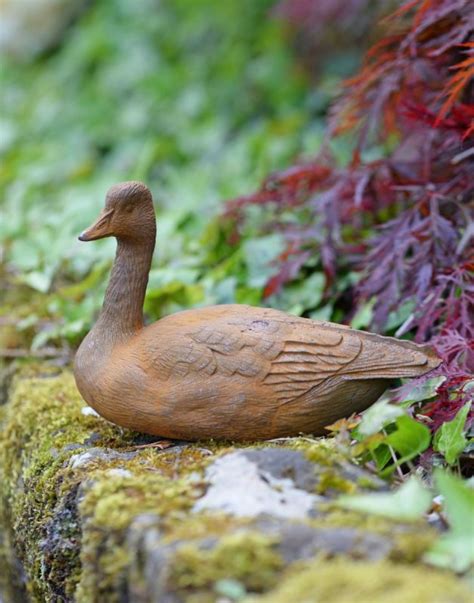 Rustic Cast Iron Duck Garden Sculpture | Black Country Metalworks