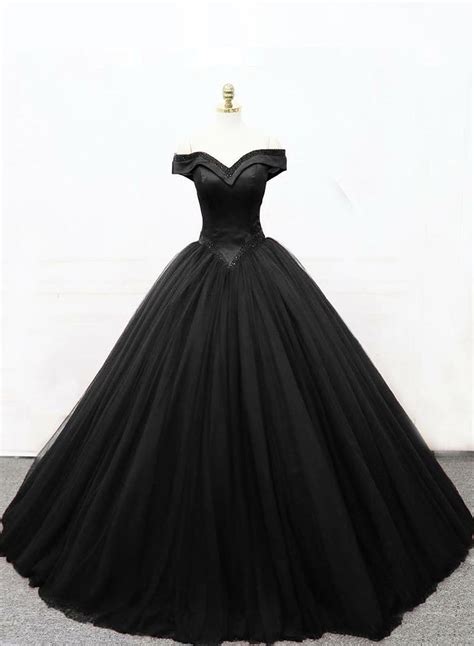 Black Princess Ball Gown Black Formal Dress Ball Gown Wedding Dress