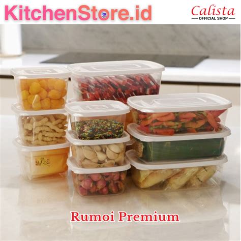 Jual TOPLES PLASTIK SET CALISTA RUMOI BENING SEALWARE TOPLES SET ISI