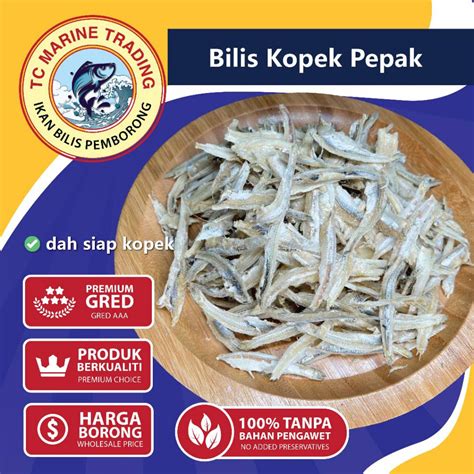 Ikan Bilis Kopek Pepak Langkawi G Shopee Malaysia