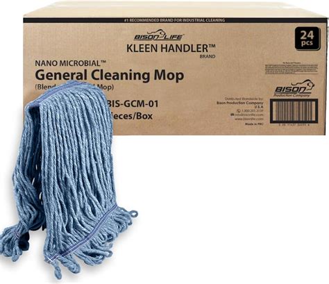 Bulk Case Of 24 Heavy Duty Commercial Mop Head Replacement Wet