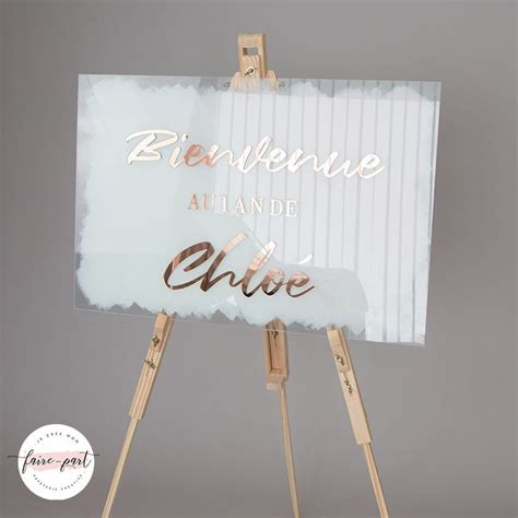 Tableau De Bienvenue Mariage En Plexiglas Effet Peinture Tableaux De